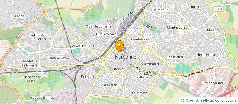 localisation de l'entreprise HOTEL DU CERF  NARBONNE