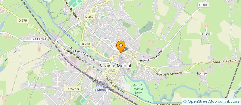 localisation de l'entreprise HOTEL DU CHAMP DE FOIRE à PARAY-LE-MONIAL