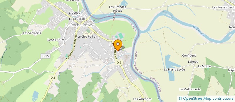 localisation de l'entreprise HOTEL DU CHATEAU  LA ROCHE-POSAY