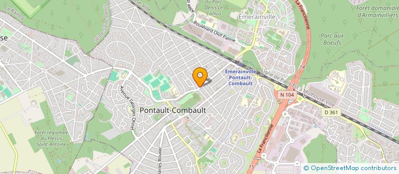 localisation de l'entreprise HOTEL DU CHATEAU à PONTAULT-COMBAULT