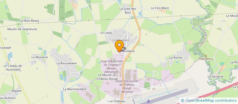 localisation de l'entreprise HOTEL DU CHATEAU ROUGE  MESANGER