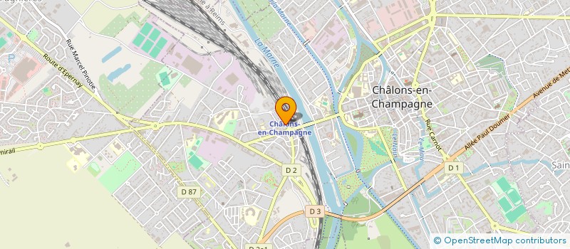 localisation de l'entreprise HOTEL DU CHEMIN DE FER  CHALONS-EN-CHAMPAGNE