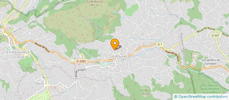 localisation de l'entreprise HOTEL DU CLOS  LE ROURET
