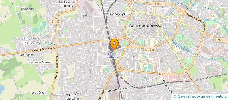 localisation de l'entreprise HOTEL DU COMMERCE à BOURG-EN-BRESSE