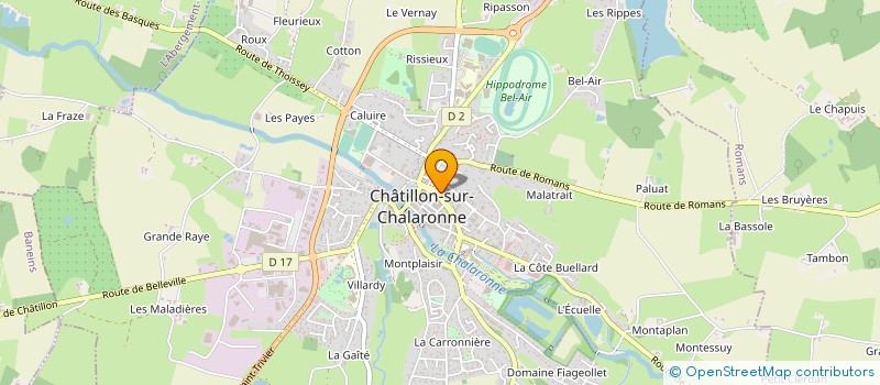 localisation de l'entreprise HOTEL DU COMMERCE  CHATILLON-SUR-CHALARONNE