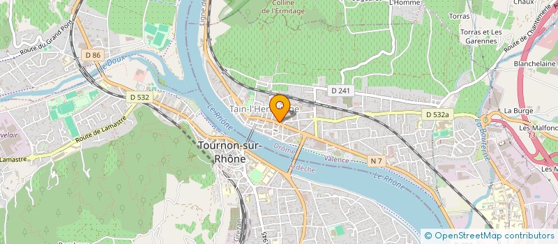 localisation de l'entreprise HOTEL DU COMMERCE  TAIN-L'HERMITAGE