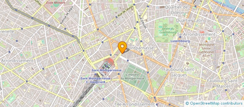localisation de l'entreprise HOTEL DU DEPART à PARIS