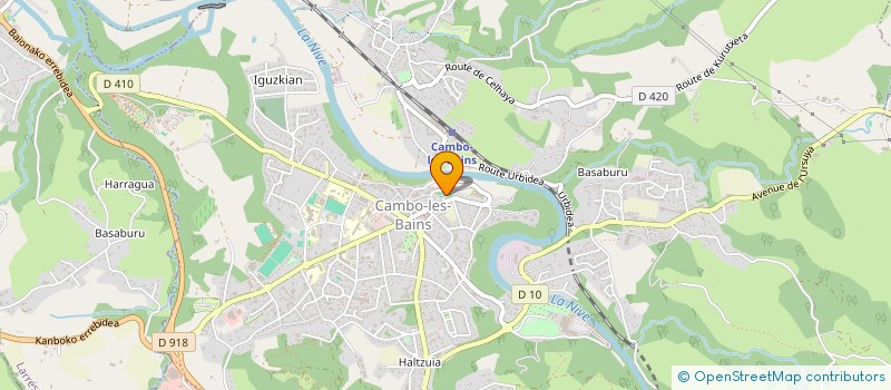 localisation de l'entreprise HOTEL DU FRONTON - RESTAURANT BONNET  ITXASSOU