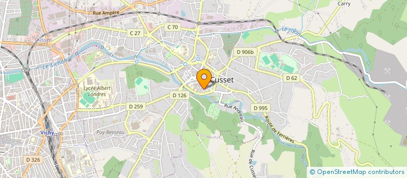 localisation de l'entreprise HOTEL DU GLOBE à CUSSET