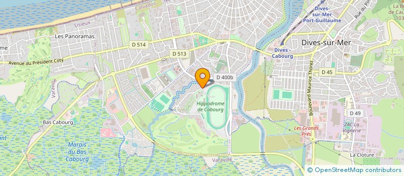 localisation de l'entreprise HOTEL DU GOLF  CABOURG