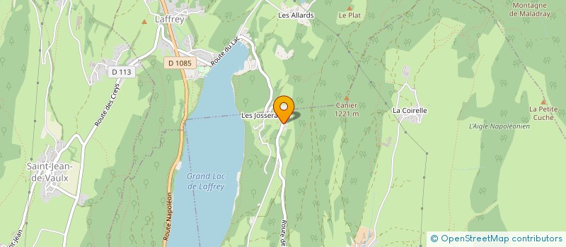 localisation de l'entreprise HOTEL DU GRAND LAC  LAFFREY