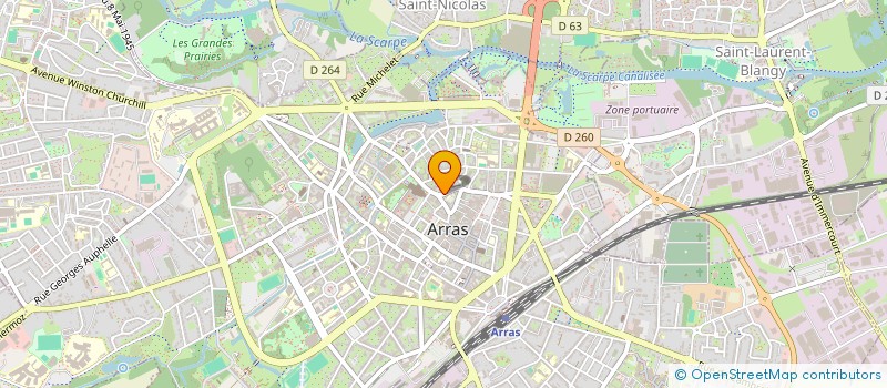 localisation de l'entreprise HOTEL DU HAINAUT 5 à ARRAS
