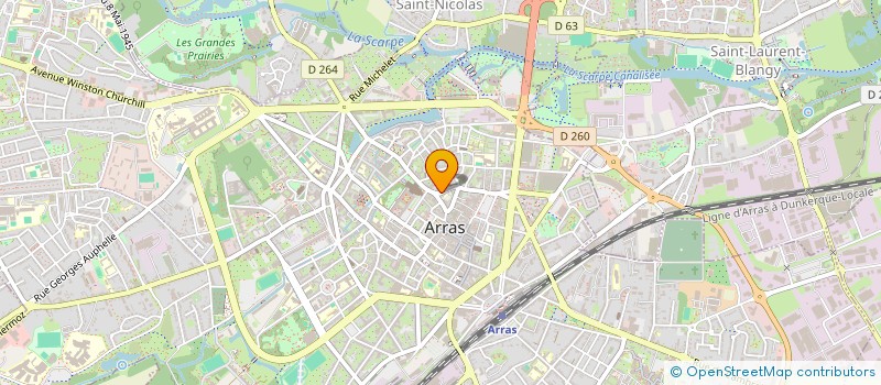 localisation de l'entreprise HOTEL DU HAINAUT 7 à ARRAS