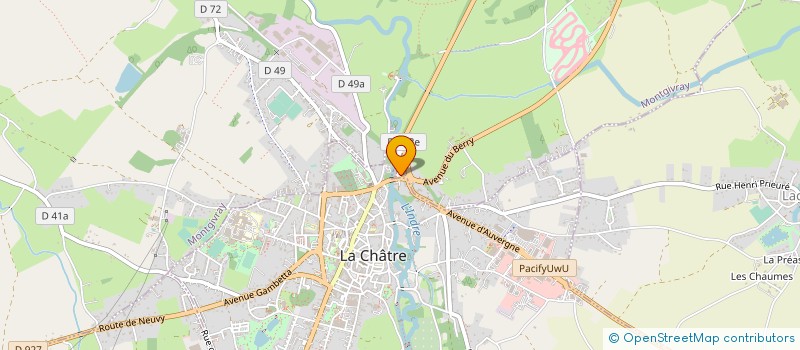 localisation de l'entreprise HOTEL DU LION D ARGENT à MONTGIVRAY