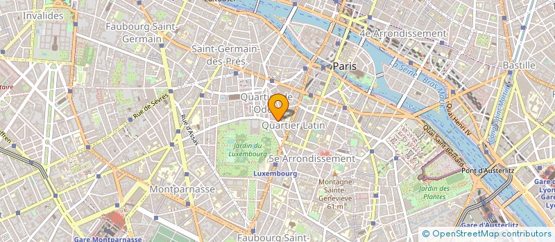 localisation de l'entreprise HOTEL DU LUXEMBOURG  PARIS