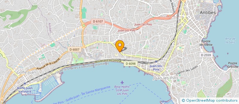 localisation de l'entreprise HOTEL DU MIDI BASLER ET COMPAGNIE à ANTIBES