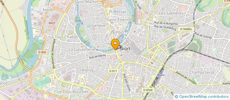 localisation de l'entreprise HOTEL DU MOULIN à NIORT