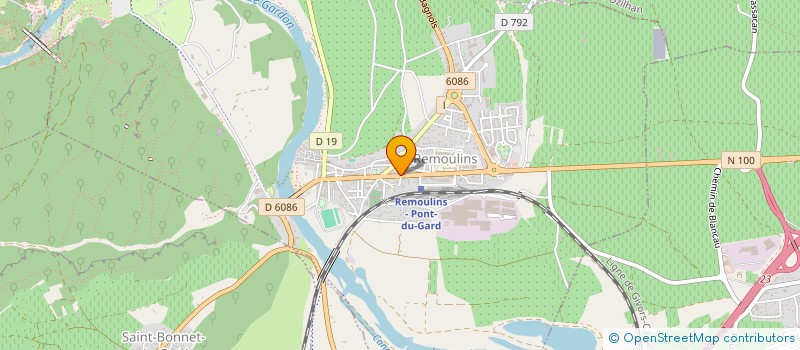 localisation de l'entreprise HOTEL DU NORD 2  REMOULINS