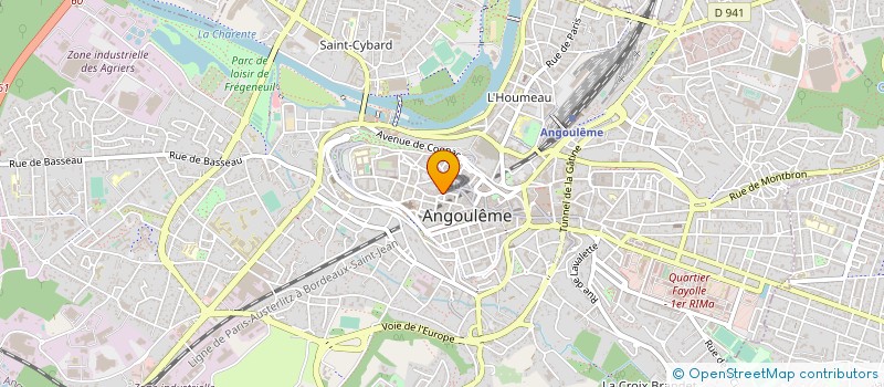 localisation de l'entreprise HOTEL DU PALAIS à ANGOULEME