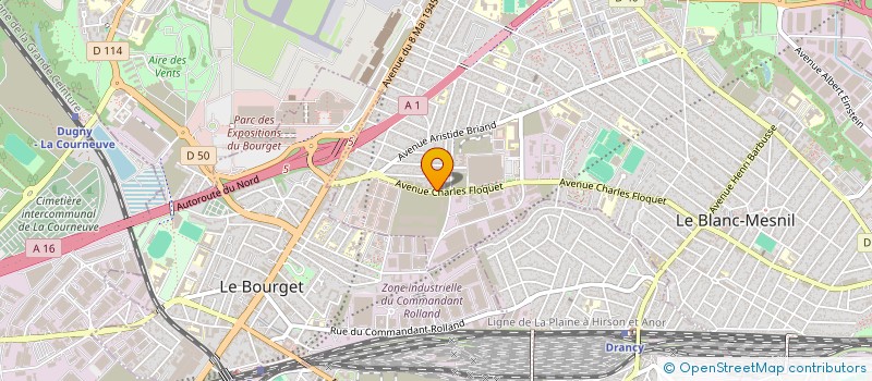 localisation de l'entreprise HOTEL DU PARC à LE BLANC-MESNIL