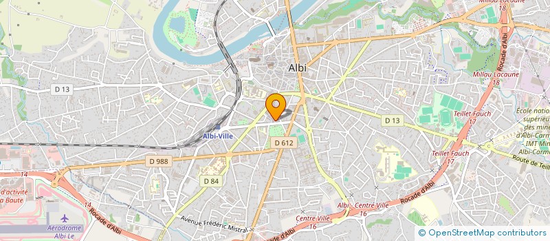 localisation de l'entreprise HOTEL DU PARC  ALBI