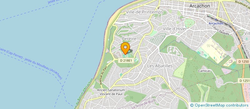 localisation de l'entreprise HOTEL DU PARC  GUJAN-MESTRAS