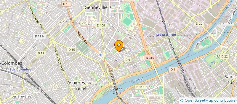 localisation de l'entreprise HOTEL DU PARC à GENNEVILLIERS