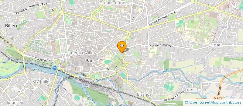 localisation de l'entreprise HOTEL DU PARC BEAUMONT à PAU