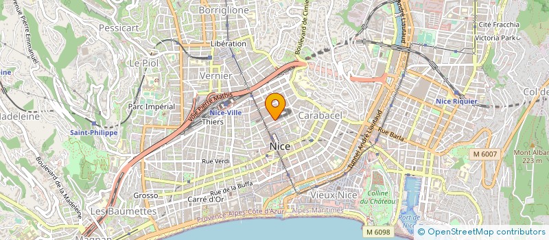localisation de l'entreprise HOTEL DU PETIT LOUVRE à NICE