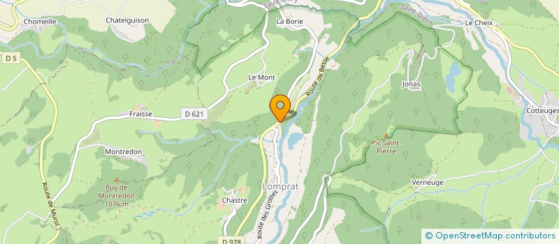 localisation de l'entreprise HOTEL DU PIC SAINT PIERRE  SAINT-PIERRE-COLAMINE