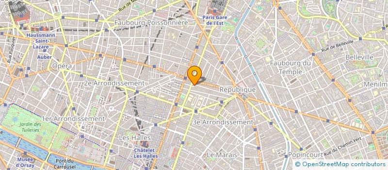 localisation de l'entreprise HOTEL DU PLAT D ETAIN  PARIS