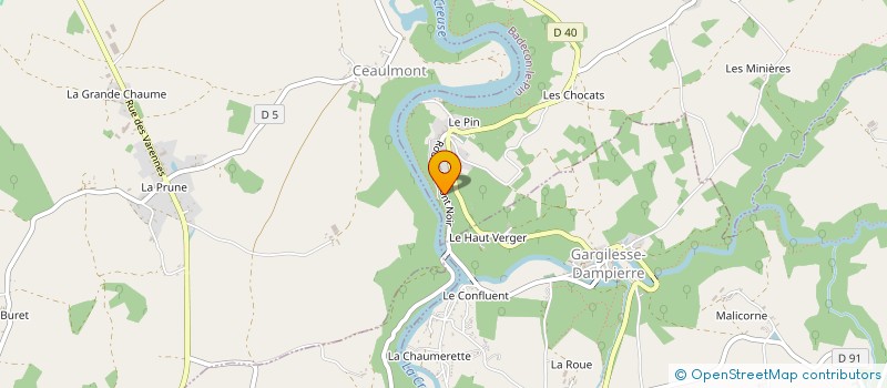 localisation de l'entreprise HOTEL DU PONT NOIR à BADECON-LE-PIN