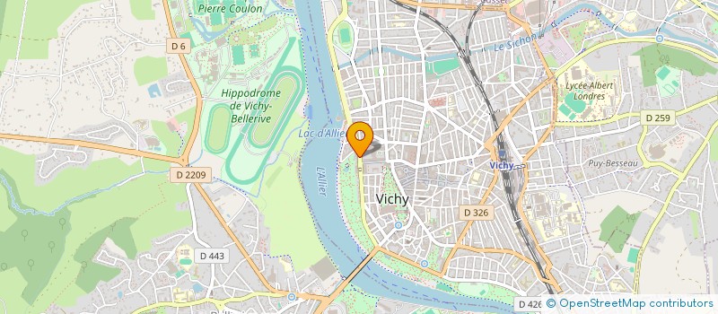 localisation de l'entreprise HOTEL DU PORTUGAL  VICHY