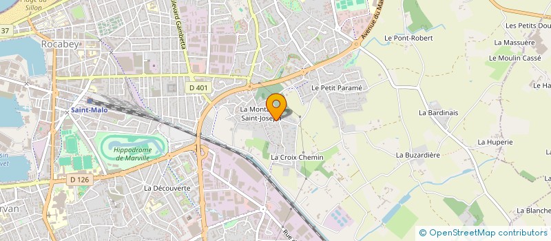 localisation de l'entreprise HOTEL DU SILLON à SAINT-MALO