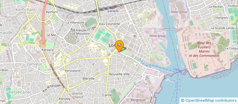 localisation de l'entreprise HOTEL DU SQUARE à LORIENT