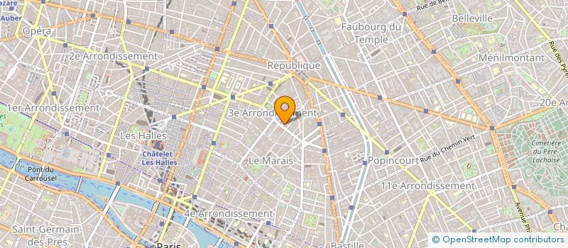 localisation de l'entreprise HOTEL DU VIEUX SAULE  PARIS