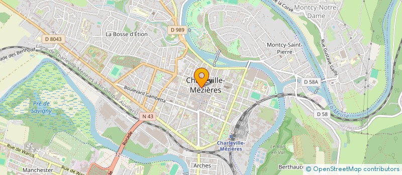 localisation de l'entreprise HOTEL DUCAL SAS  CHARLEVILLE-MEZIERES