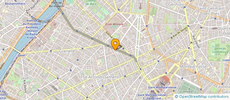 localisation de l'entreprise HOTEL EIFFEL SEGUR  PARIS