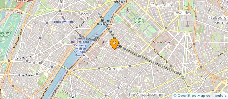 localisation de l'entreprise HOTEL EIFFEL XV  PARIS 15