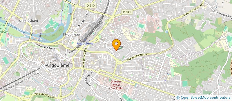 localisation de l'entreprise HOTEL ESCAPADE à ANGOULEME