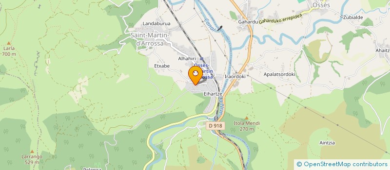 localisation de l'entreprise HOTEL ESKUALDUNA-CHEZ KATINA  SAINT MARTIN D'ARROSSA