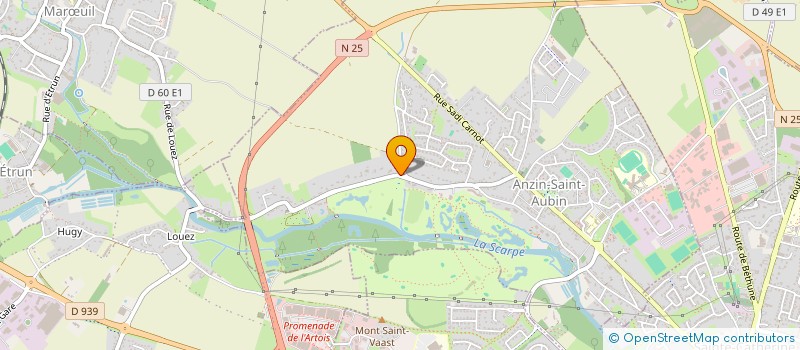 localisation de l'entreprise HOTEL ET GOLF CLUB D'ARRAS  ANZIN-SAINT-AUBIN