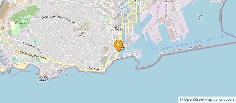 localisation de l'entreprise HOTEL ET RESIDENCE PORT MARINE  SETE