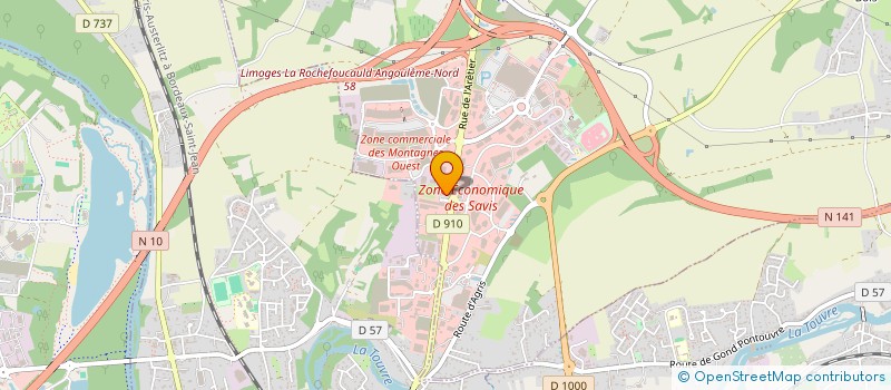 localisation de l'entreprise HOTEL ETAN NORD à CHAMPNIERS