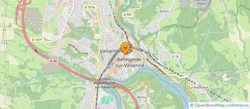 localisation de l'entreprise HOTEL EUROPA à VALSERHONE