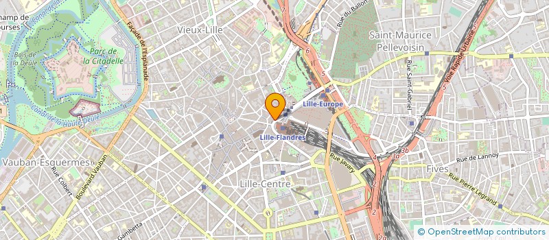 localisation de l'entreprise HOTEL FLANDRE ANGLETERRE à LILLE