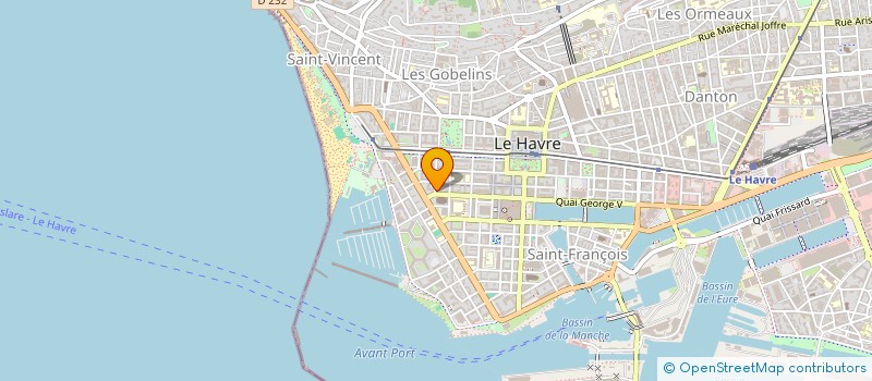 localisation de l'entreprise HOTEL FOCH à LE HAVRE