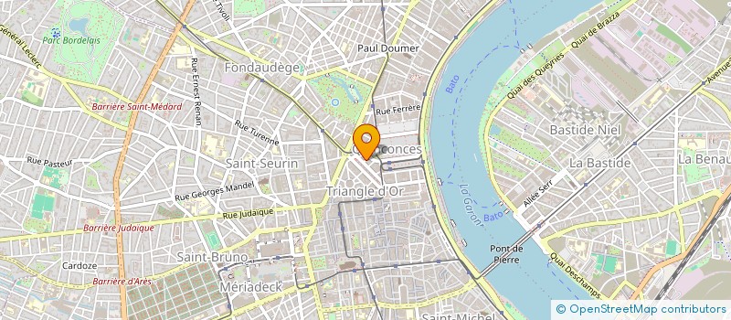 localisation de l'entreprise HOTEL GENS DE MER  BORDEAUX