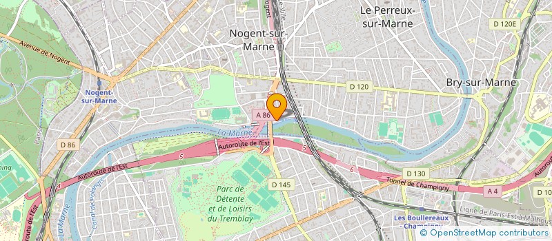 localisation de l'entreprise HOTEL GRIL DE NOGENT à NOGENT-SUR-MARNE