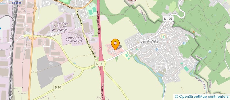 localisation de l'entreprise HOTEL GRIL DE SAINT WITZ-SURVILLIERS  LYON